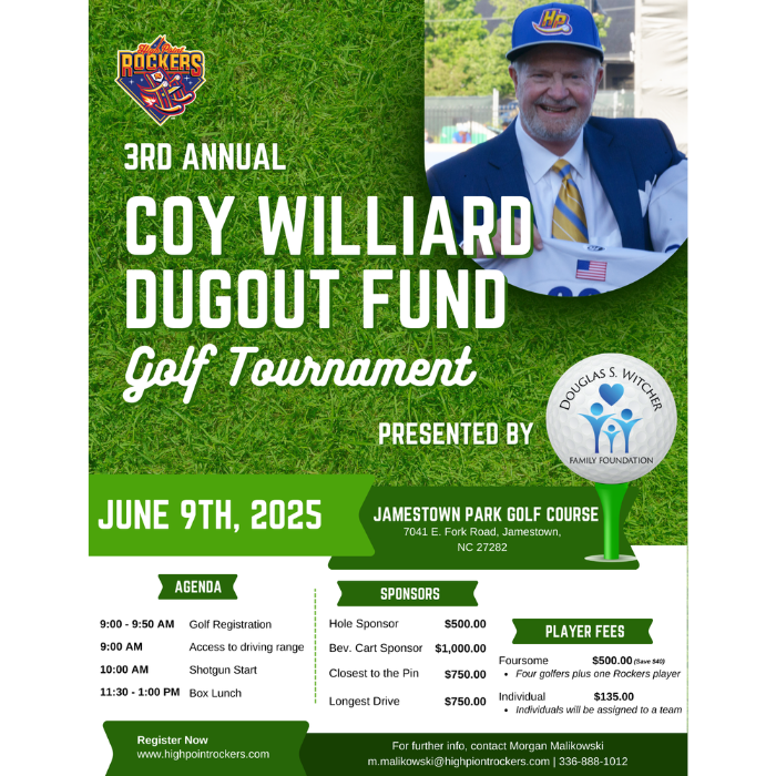 2025 Coy Williard Dugout Fund Golf Tournament