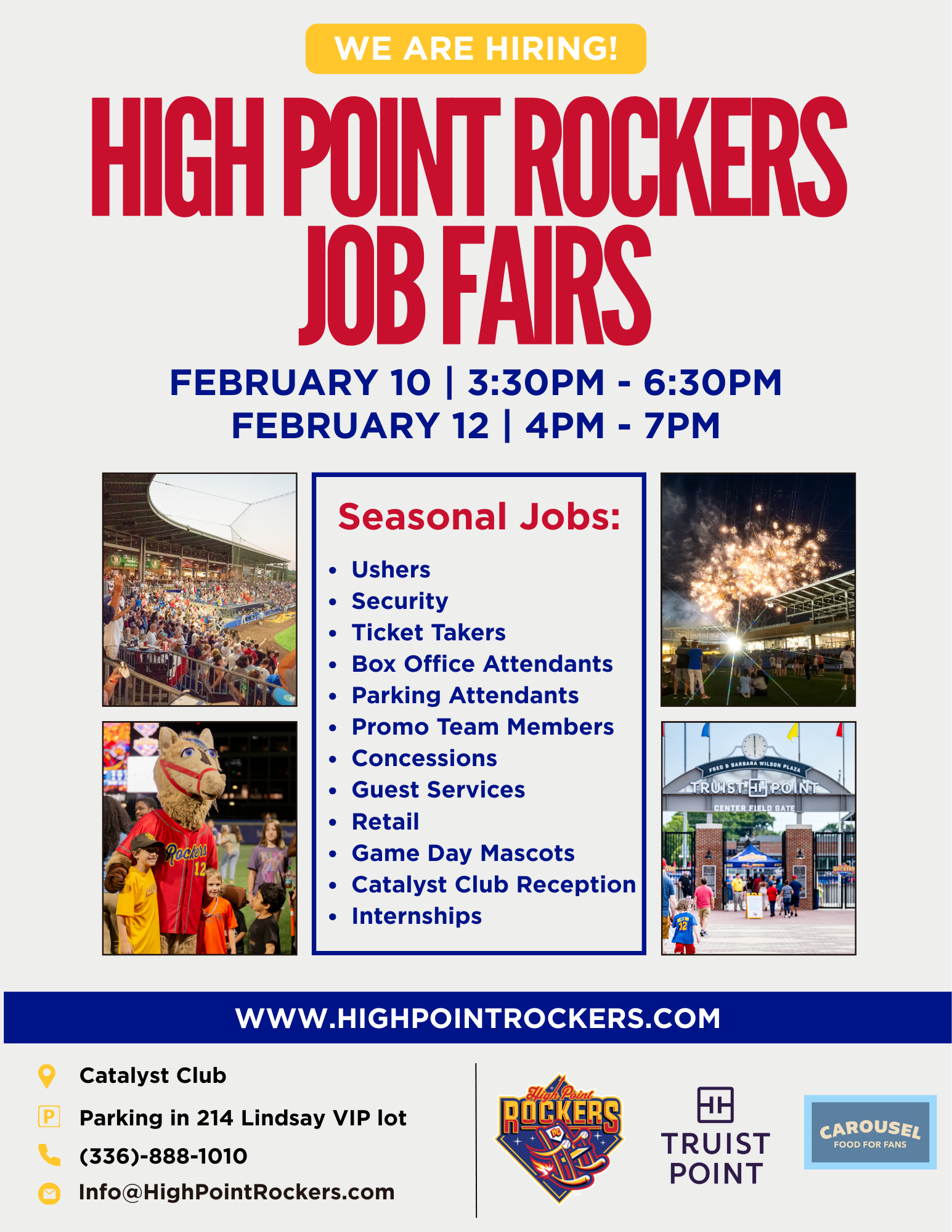 Rockers to hold job fairs Feb. 10 & 12